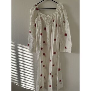 NWOT Free People Emory Embroidered Midi Dress Sz XS